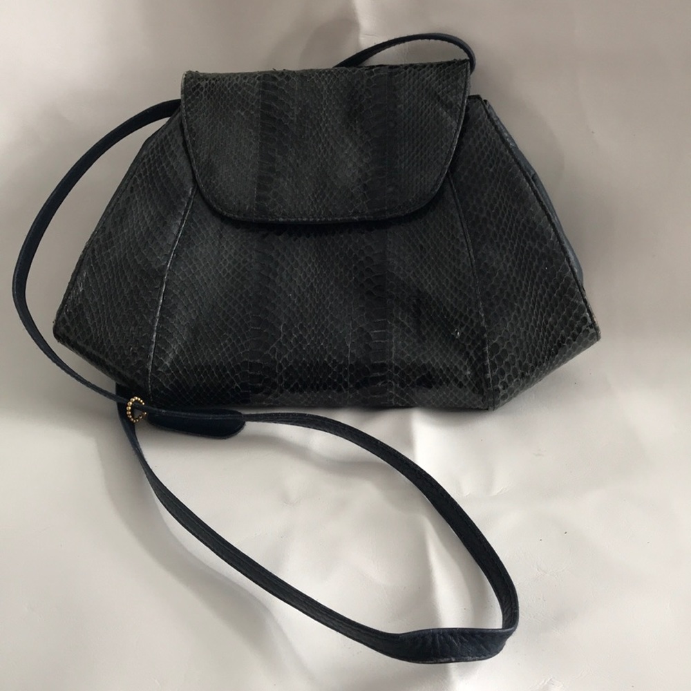 Vintage Aspeces genuine snakeskin bag